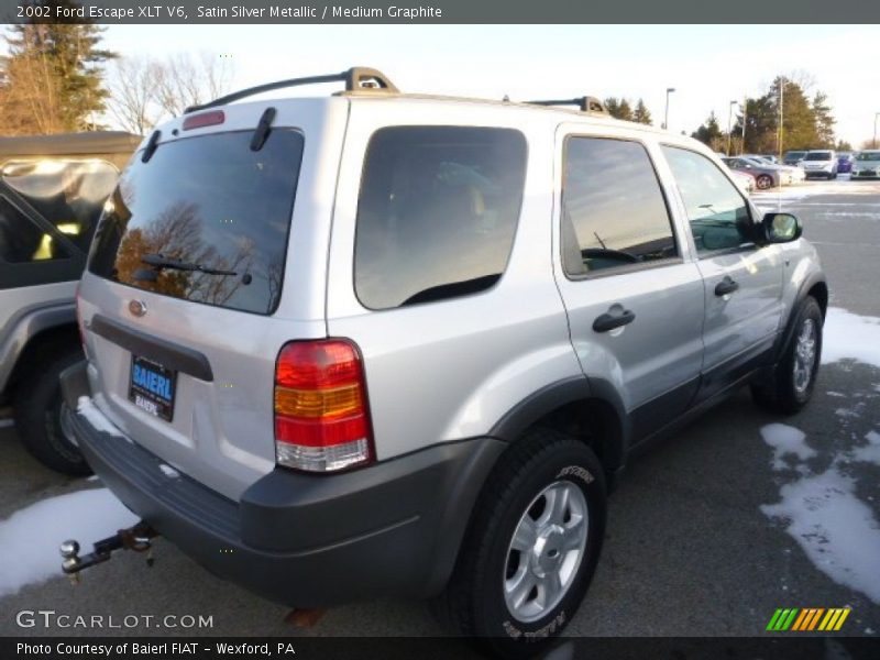 Satin Silver Metallic / Medium Graphite 2002 Ford Escape XLT V6