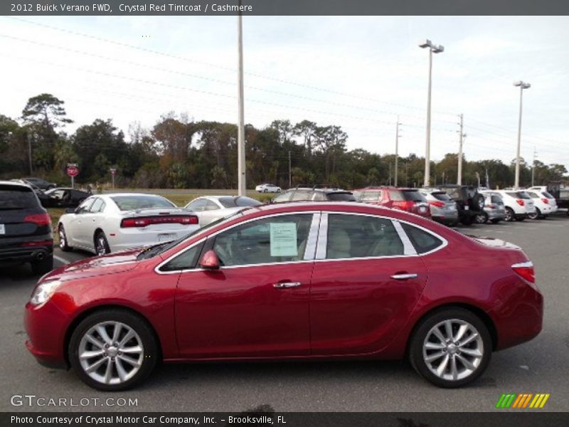 Crystal Red Tintcoat / Cashmere 2012 Buick Verano FWD