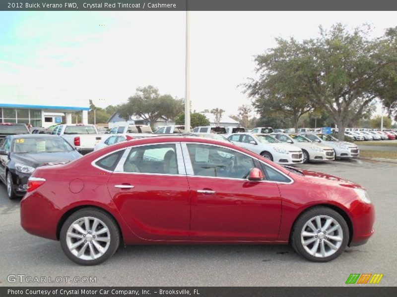 Crystal Red Tintcoat / Cashmere 2012 Buick Verano FWD