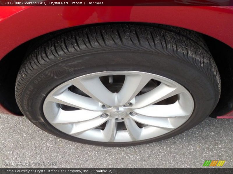 Crystal Red Tintcoat / Cashmere 2012 Buick Verano FWD