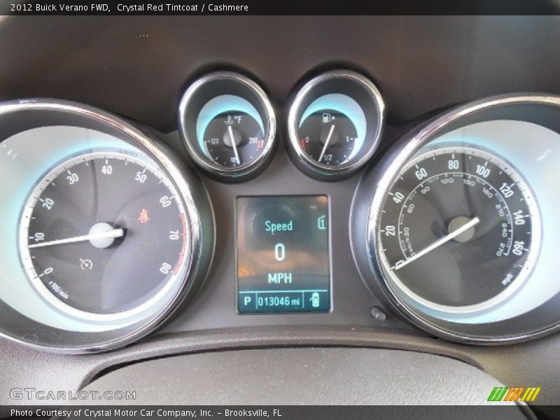 Crystal Red Tintcoat / Cashmere 2012 Buick Verano FWD