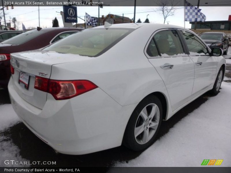 Bellanova White Pearl / Parchment 2014 Acura TSX Sedan