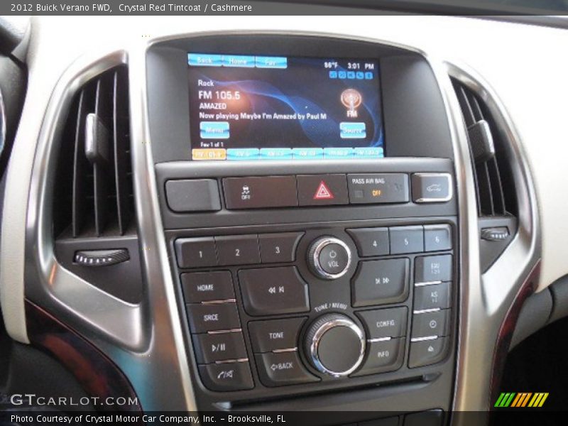 Crystal Red Tintcoat / Cashmere 2012 Buick Verano FWD