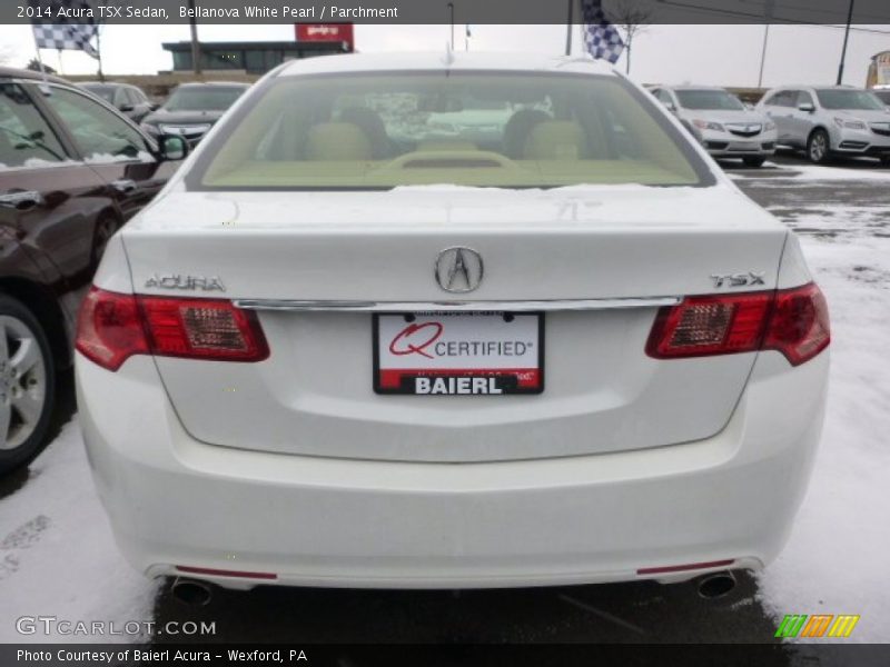 Bellanova White Pearl / Parchment 2014 Acura TSX Sedan