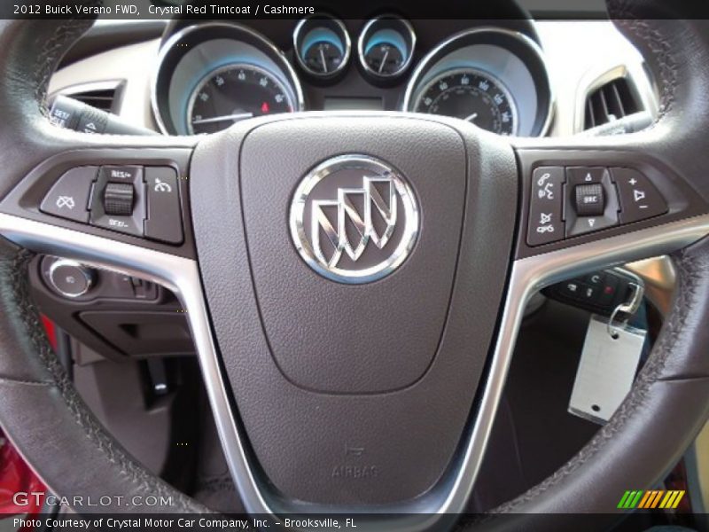 Crystal Red Tintcoat / Cashmere 2012 Buick Verano FWD