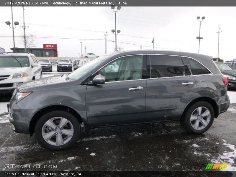 Polished Metal Metallic / Taupe 2012 Acura MDX SH-AWD Technology