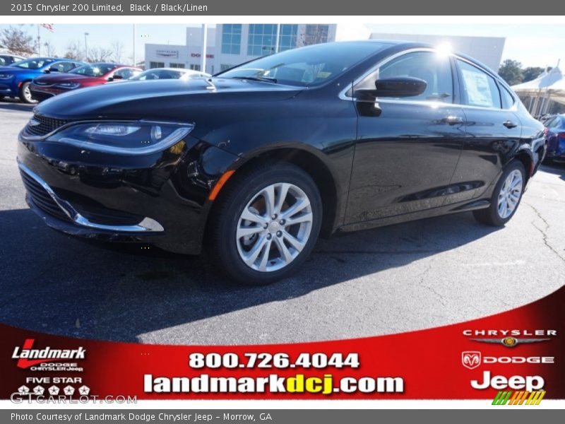 Black / Black/Linen 2015 Chrysler 200 Limited