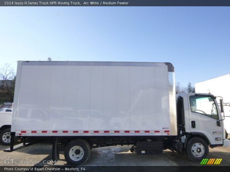 Arc White / Medium Pewter 2014 Isuzu N Series Truck NPR Moving Truck