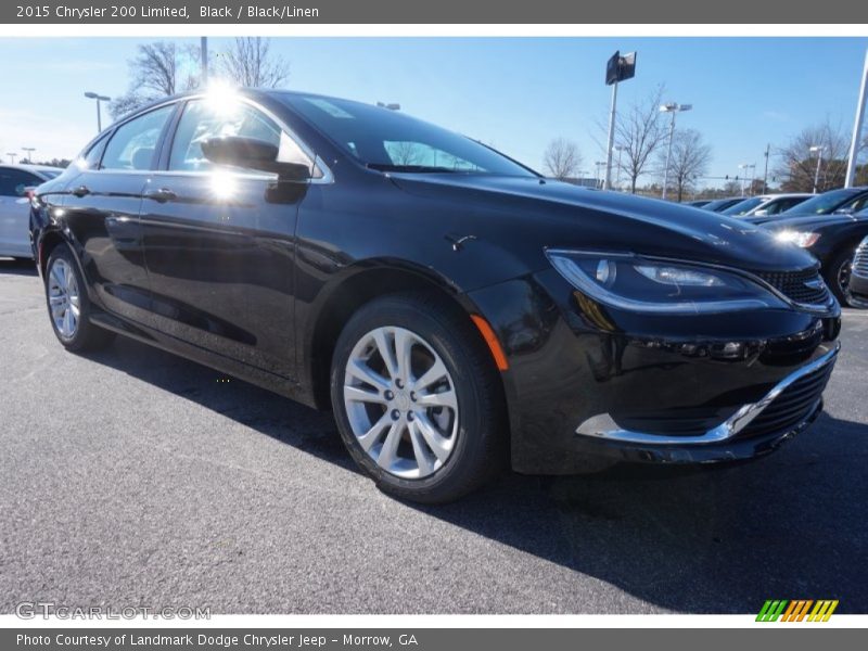 Black / Black/Linen 2015 Chrysler 200 Limited
