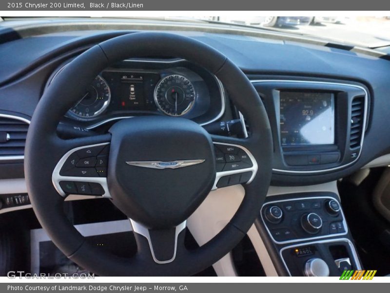 Black / Black/Linen 2015 Chrysler 200 Limited