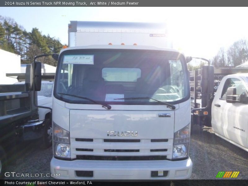 Arc White / Medium Pewter 2014 Isuzu N Series Truck NPR Moving Truck