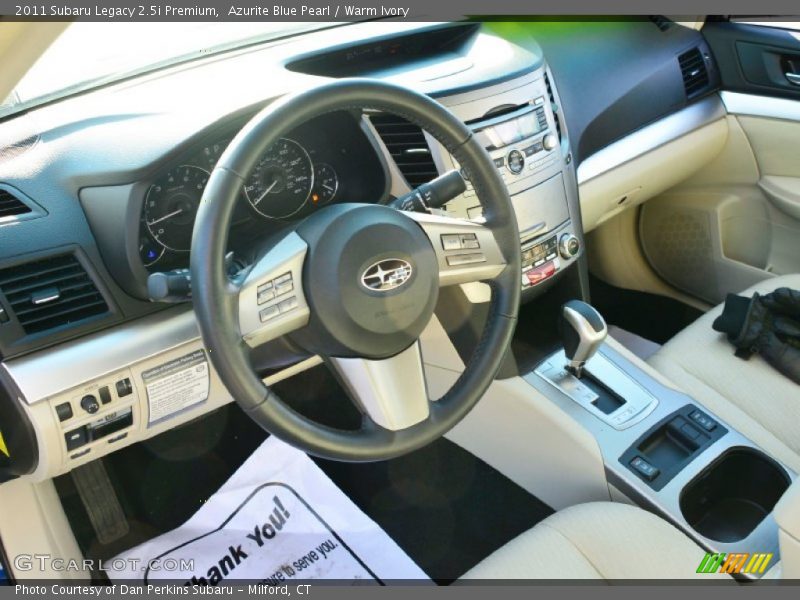 Azurite Blue Pearl / Warm Ivory 2011 Subaru Legacy 2.5i Premium