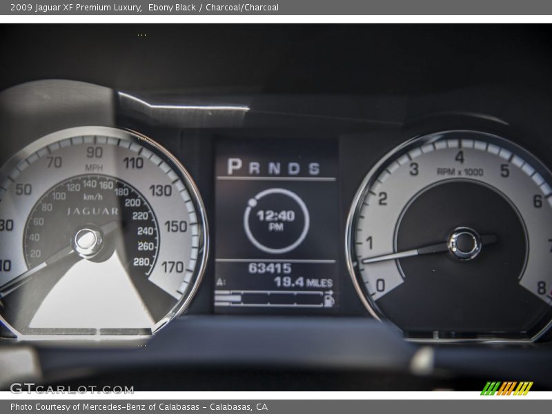 Ebony Black / Charcoal/Charcoal 2009 Jaguar XF Premium Luxury