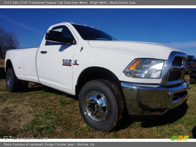 Front 3/4 View of 2015 3500 Tradesman Regular Cab Dual Rear Wheel
