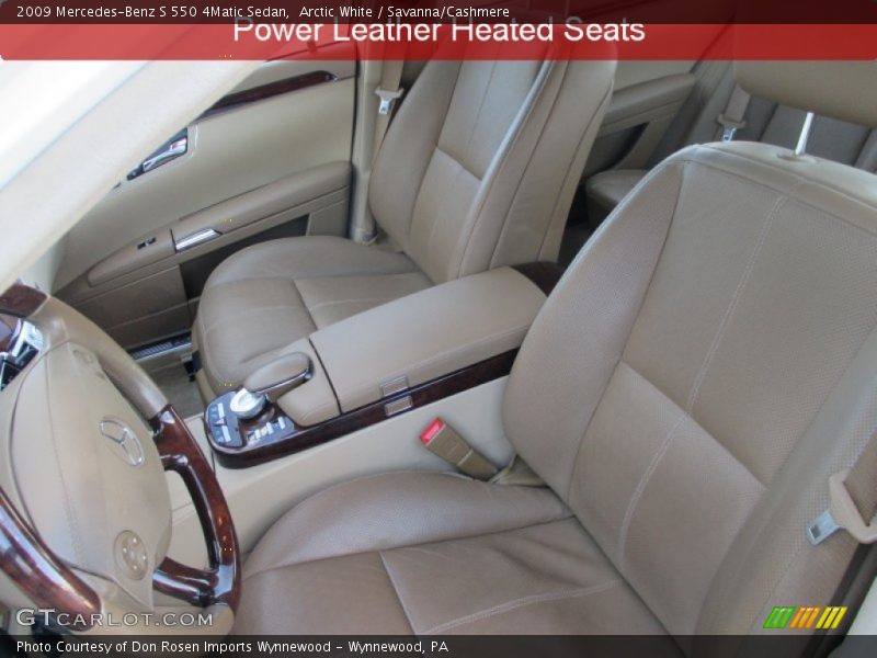 Arctic White / Savanna/Cashmere 2009 Mercedes-Benz S 550 4Matic Sedan