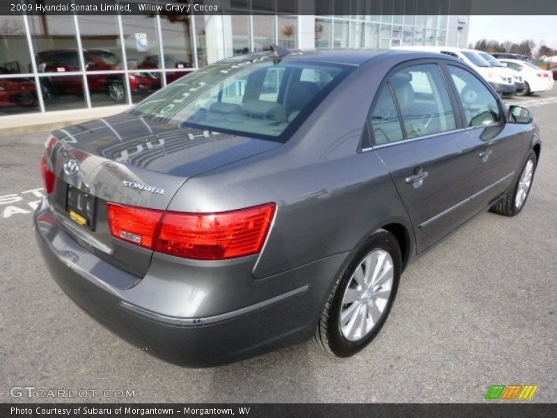 Willow Gray / Cocoa 2009 Hyundai Sonata Limited