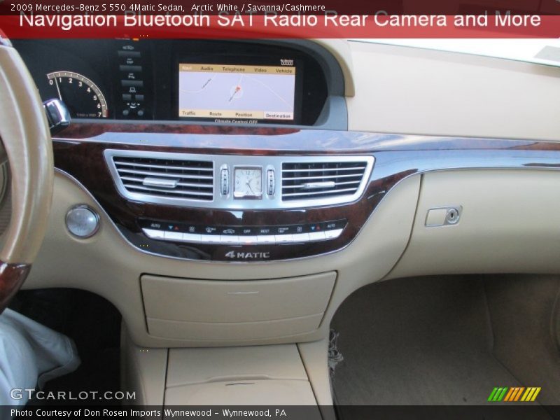 Arctic White / Savanna/Cashmere 2009 Mercedes-Benz S 550 4Matic Sedan