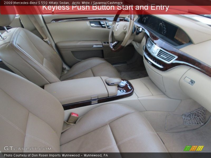 Arctic White / Savanna/Cashmere 2009 Mercedes-Benz S 550 4Matic Sedan