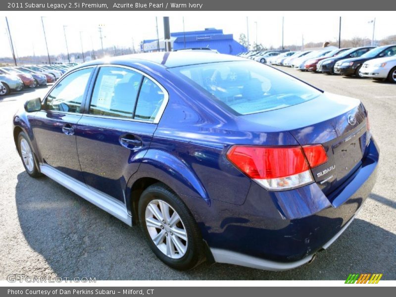 Azurite Blue Pearl / Warm Ivory 2011 Subaru Legacy 2.5i Premium