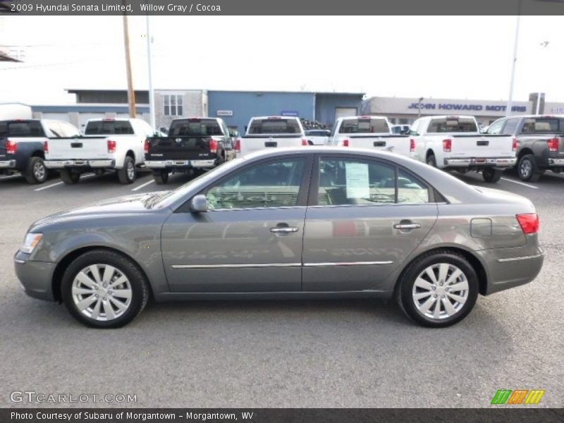 Willow Gray / Cocoa 2009 Hyundai Sonata Limited