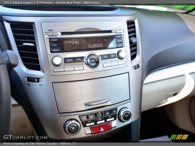 Azurite Blue Pearl / Warm Ivory 2011 Subaru Legacy 2.5i Premium