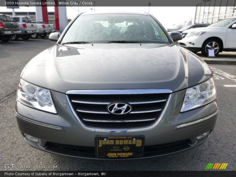 Willow Gray / Cocoa 2009 Hyundai Sonata Limited