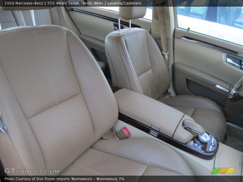 Arctic White / Savanna/Cashmere 2009 Mercedes-Benz S 550 4Matic Sedan