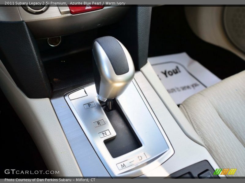 Azurite Blue Pearl / Warm Ivory 2011 Subaru Legacy 2.5i Premium