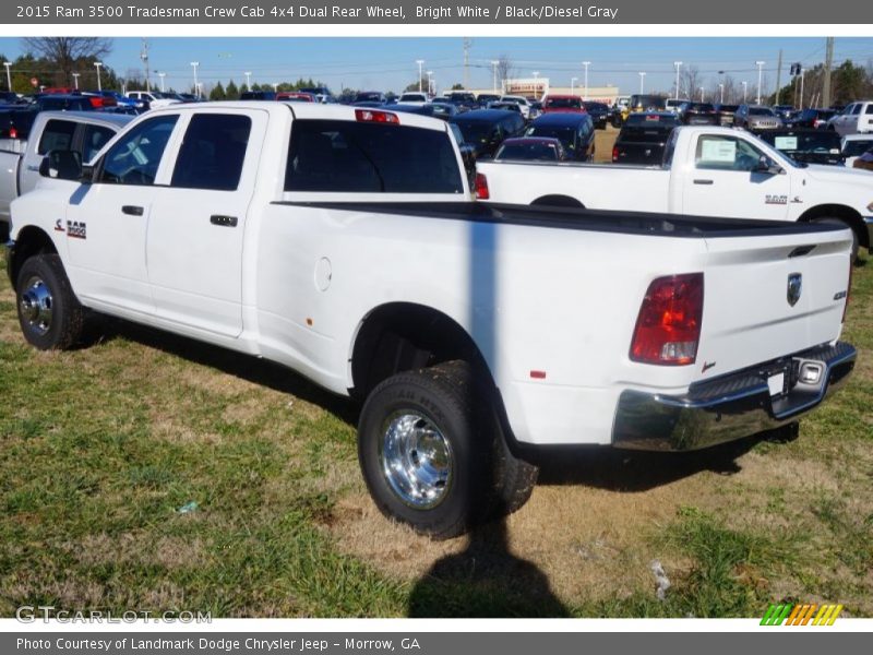 Bright White / Black/Diesel Gray 2015 Ram 3500 Tradesman Crew Cab 4x4 Dual Rear Wheel