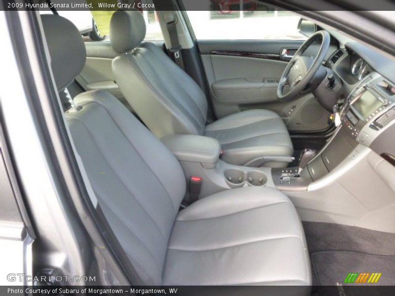 Willow Gray / Cocoa 2009 Hyundai Sonata Limited