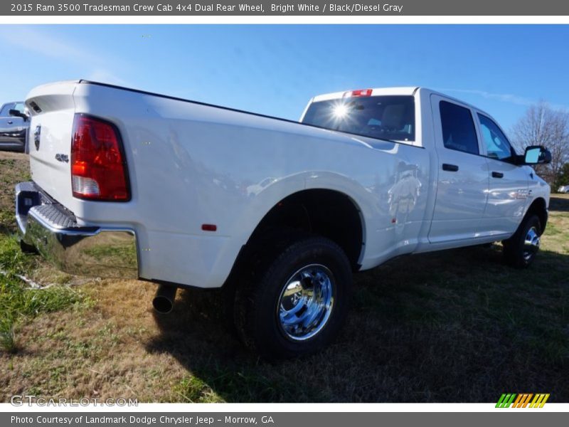 Bright White / Black/Diesel Gray 2015 Ram 3500 Tradesman Crew Cab 4x4 Dual Rear Wheel