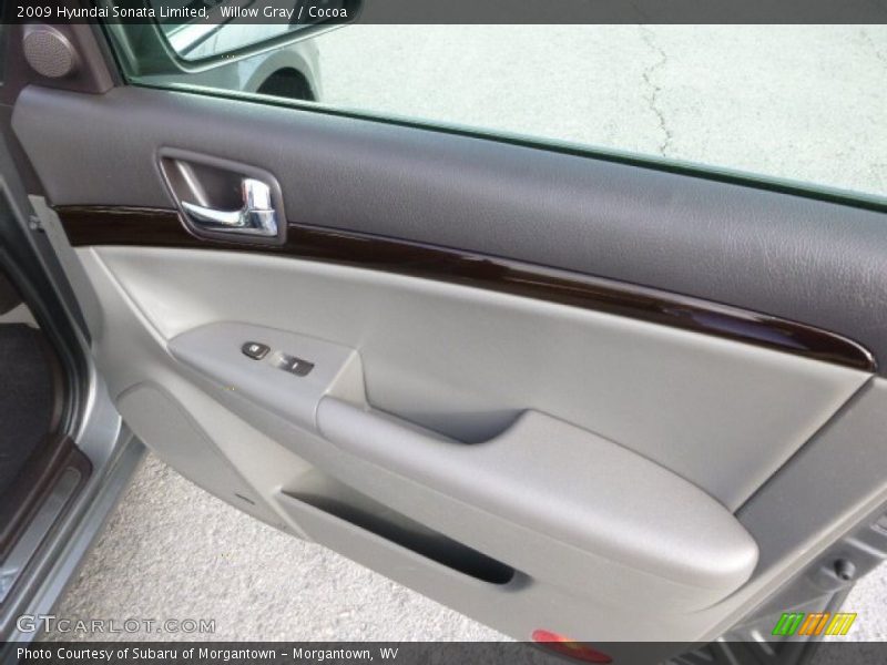 Willow Gray / Cocoa 2009 Hyundai Sonata Limited