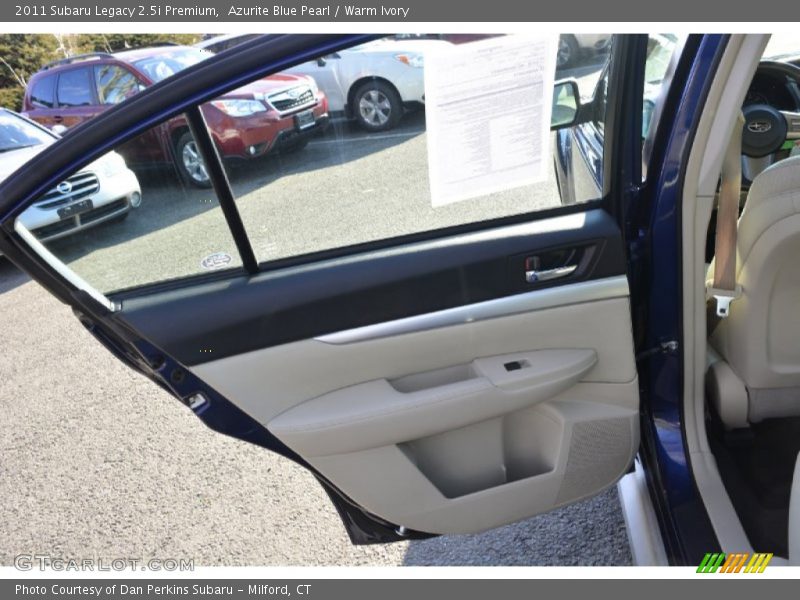 Azurite Blue Pearl / Warm Ivory 2011 Subaru Legacy 2.5i Premium