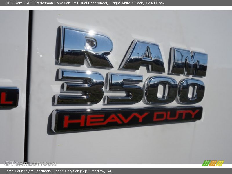 Bright White / Black/Diesel Gray 2015 Ram 3500 Tradesman Crew Cab 4x4 Dual Rear Wheel