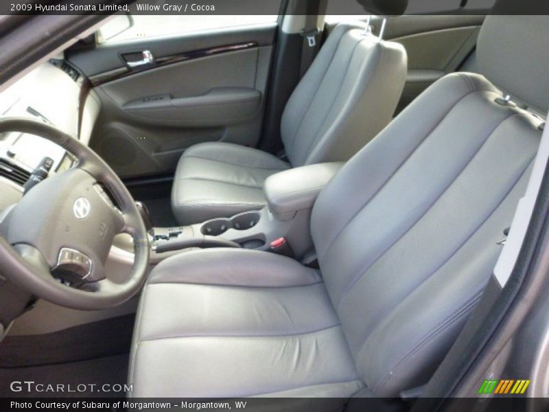 Willow Gray / Cocoa 2009 Hyundai Sonata Limited