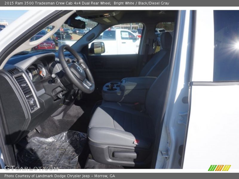 Bright White / Black/Diesel Gray 2015 Ram 3500 Tradesman Crew Cab 4x4 Dual Rear Wheel