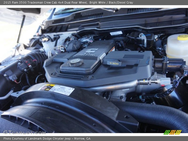 Bright White / Black/Diesel Gray 2015 Ram 3500 Tradesman Crew Cab 4x4 Dual Rear Wheel