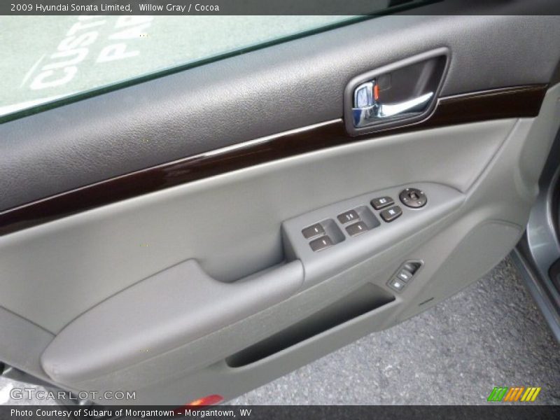 Willow Gray / Cocoa 2009 Hyundai Sonata Limited
