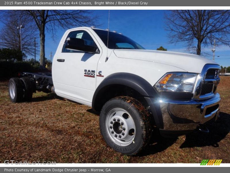 Bright White / Black/Diesel Gray 2015 Ram 4500 Tradesman Crew Cab 4x4 Chassis