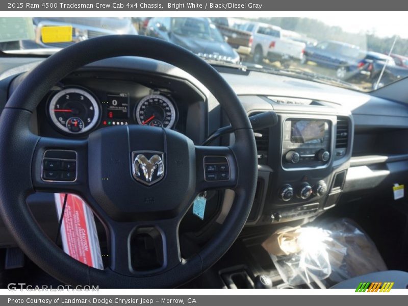 Bright White / Black/Diesel Gray 2015 Ram 4500 Tradesman Crew Cab 4x4 Chassis