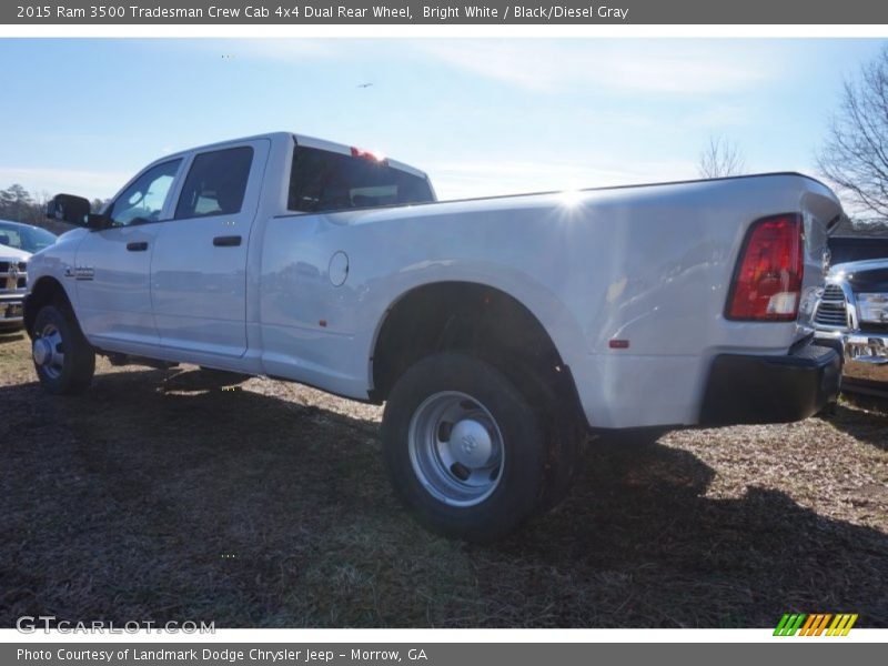 Bright White / Black/Diesel Gray 2015 Ram 3500 Tradesman Crew Cab 4x4 Dual Rear Wheel