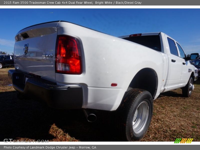 Bright White / Black/Diesel Gray 2015 Ram 3500 Tradesman Crew Cab 4x4 Dual Rear Wheel