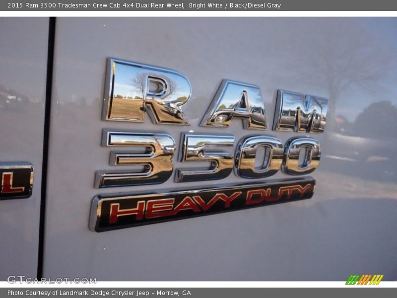 Bright White / Black/Diesel Gray 2015 Ram 3500 Tradesman Crew Cab 4x4 Dual Rear Wheel