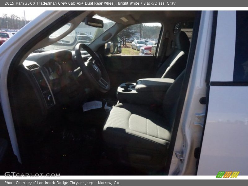 Bright White / Black/Diesel Gray 2015 Ram 3500 Tradesman Crew Cab 4x4 Dual Rear Wheel