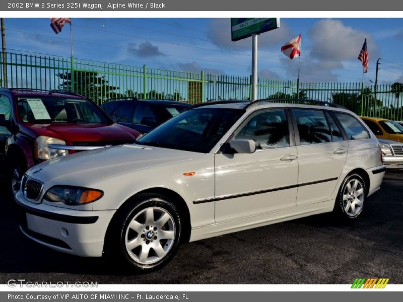 Alpine White / Black 2002 BMW 3 Series 325i Wagon