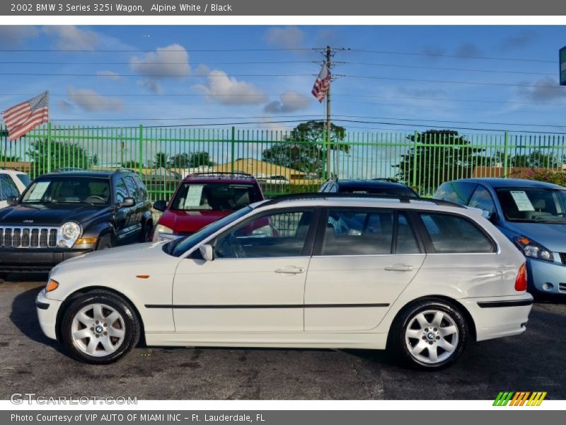 Alpine White / Black 2002 BMW 3 Series 325i Wagon