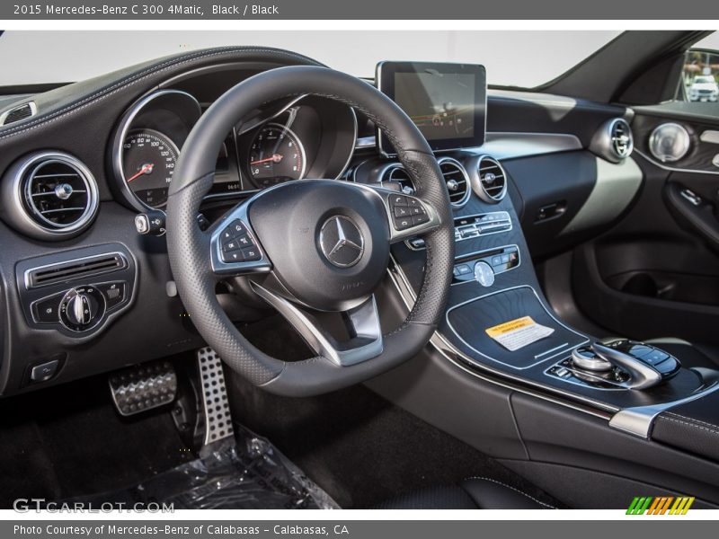 Black / Black 2015 Mercedes-Benz C 300 4Matic