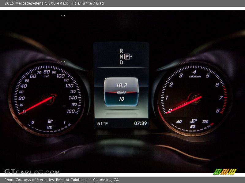 Polar White / Black 2015 Mercedes-Benz C 300 4Matic