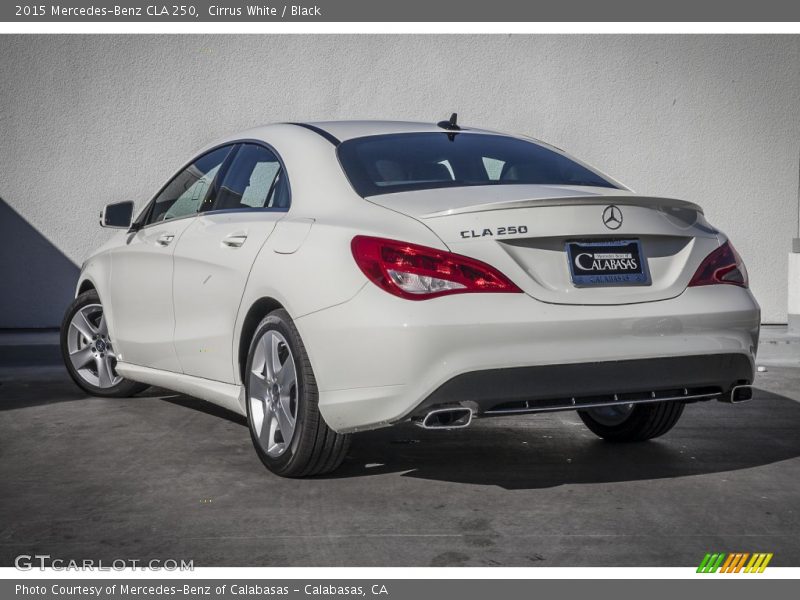 Cirrus White / Black 2015 Mercedes-Benz CLA 250