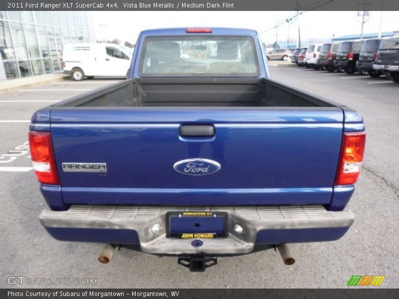 Vista Blue Metallic / Medium Dark Flint 2011 Ford Ranger XLT SuperCab 4x4